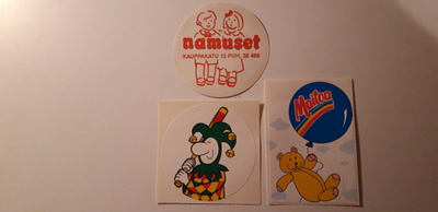 Tarrat 3 kpl, Namuset, Maito ja Veikkaus ?