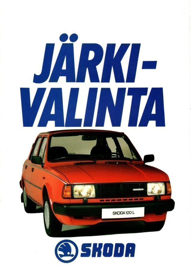 Skoda 120-130 -esite 80-luvun lopusta