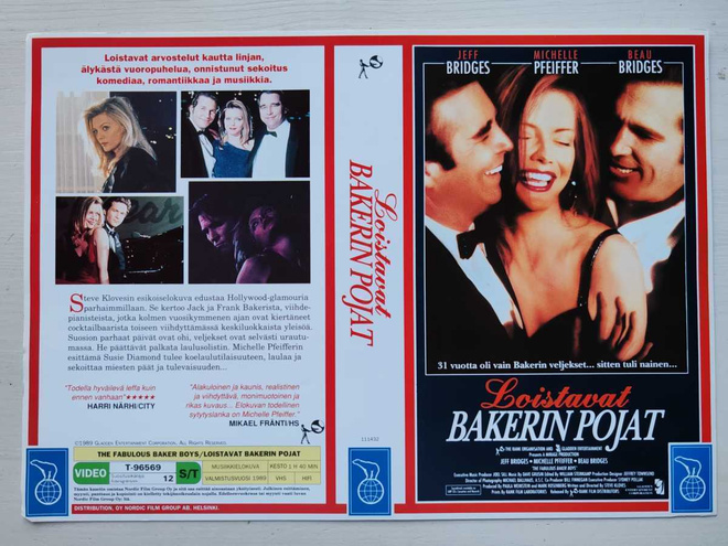 VHS Loistavat Bakerin pojat –kansipaperi
