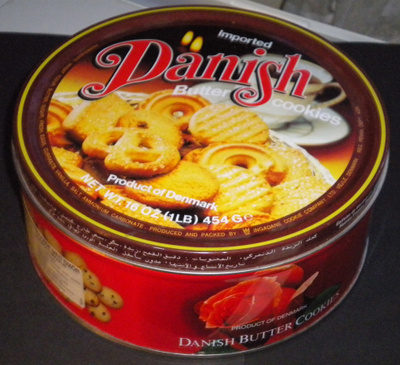 Pyöreä peltilaatikko - Tanska Butter Cookies