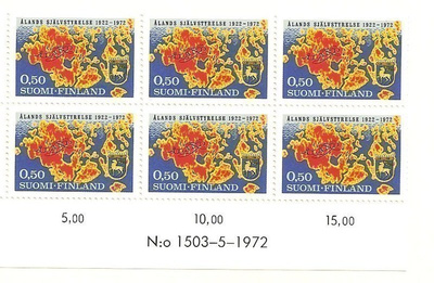 Ahvenanmaan itsehallinto 50 v numerokuusilo