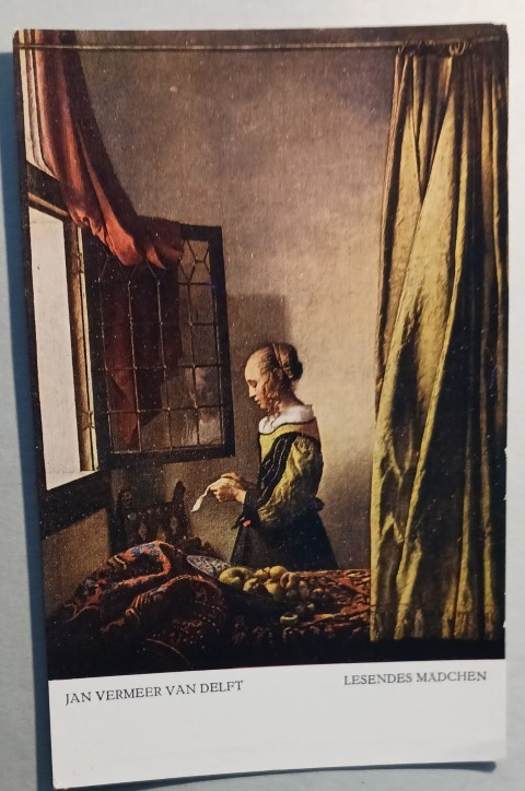 J. Vermeer: Lukeva nainen, taidepk, ei p.