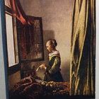 J. Vermeer: Lukeva nainen, taidepk, ei p. - pikkukuva 1