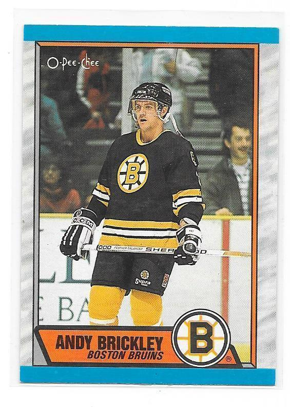 1989-90 OPC #29 Andy Brickley Boston Bruins RC