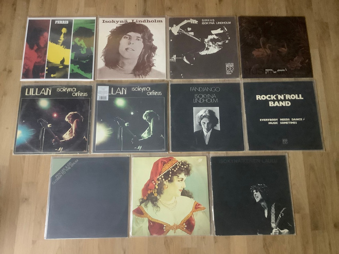 Dave Lindholm Vinyylilevykokoelma, 54 x LP’s