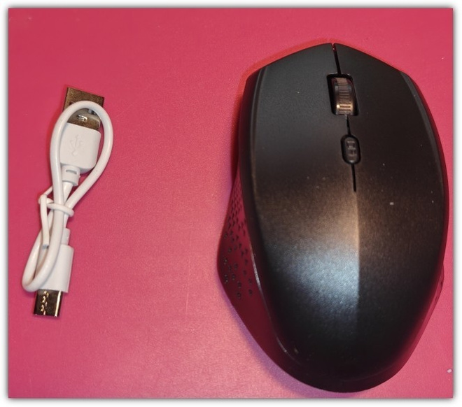 Musta langaton Bluetooth 5.2 / 2.4G hiiri #30684