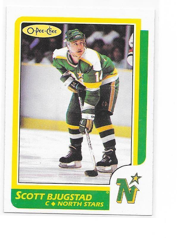 1986-87 OPC #23 Scott Bjugstad Minnesota North Stars