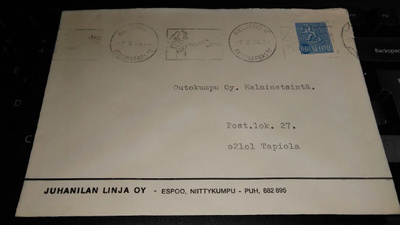 Espoo Niittykumpu Juhanilan Linja firmakuori 26/2