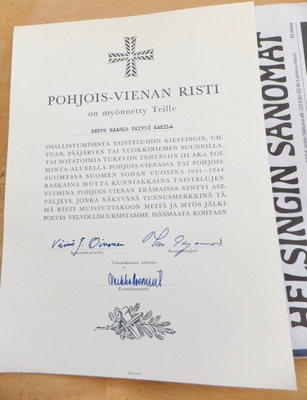 VANHA Luovari Pohjois-Vienan Muistoristi