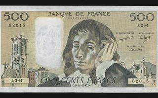Ranska 500 Francs 5.11.1987.D, P156f VF+