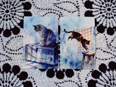~Kissa kortti~ 2kpl