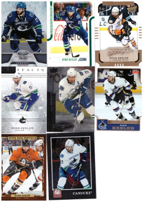 8 x RYAN KESLER Canucks, Ducks