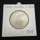 2.5 Gulden 1964 Unc! Hopeaa - pikkukuva 1
