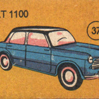 Tulitikkuetiketti n:o 37 FIAT 1100 - pikkukuva 1