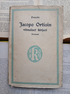 Ugo Foscolo - Jacopo Ortisin viimeiset kirjeet (nid.)