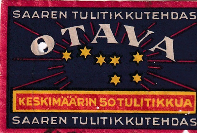 Otava, Saaren Tulitikkutehdas.  s103