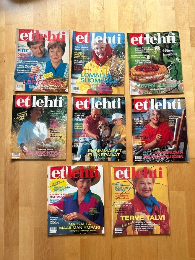 ET lehtiä v. 1992, 8 kpl