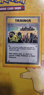 Broken Ground Gym 92/105 - Neo Destiny RARE non holo card