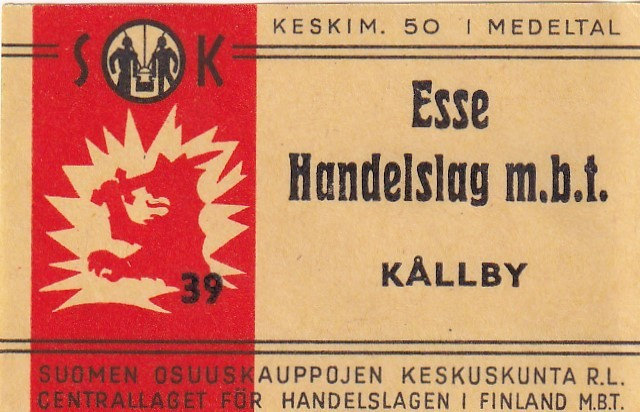 Kållby, Esse Handelslag  m.b.t. SOK 39 4/14