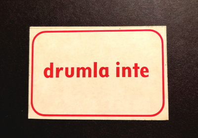 Hellas Tarra Jenkki drumla inte