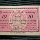 10 heller 1920. Salzburg. Itävalta-Austria. Hätäraha-Notgeld - pikkukuva 1