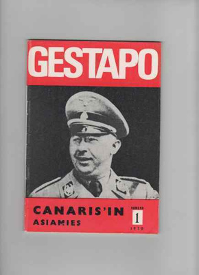 Gestapo seikkailulukemisto 1 :Canarisin asiamies, 1970 !