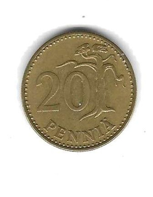 1963 20 PENNIÄ KOLIKKO KÄYTETTY