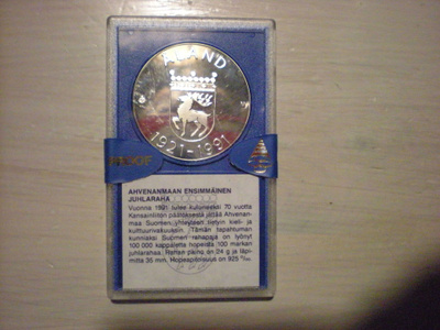 Ahvenanmaa 100 mk PROOF HARVINAINEN