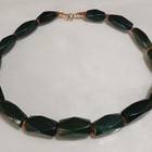 Antique Bloodstone Art Deco kaulakoru 80-luvun - pikkukuva 3