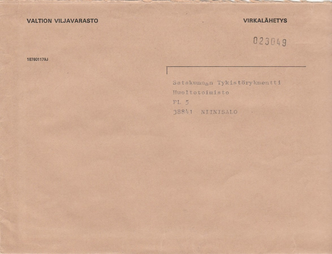 Virkalähetys, VALTION VILJAVARASTO