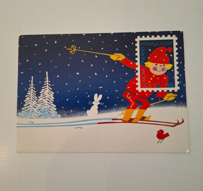 Ensipäivä leima, joulumerkit 1988