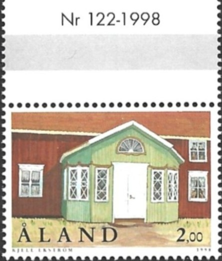 Åland 1998 Kuisteja 2,00 mk välilöpari numero ** LaPe 146