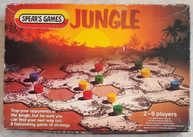 JUNGLE – Spear’s Games, englantilainen strategiapeli 1983