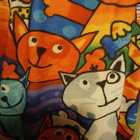 Värikäs paita kissakuvioilla, 4xl - pikkukuva 2