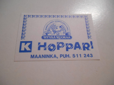 TT Etiketti K-Hoppari Maaninka