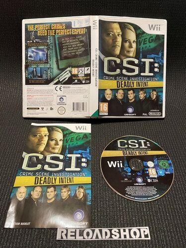 CSI Crime Scene Investigation Deadly Intent Wii - CiB