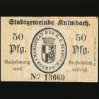 Saksa Notgeld 50 Pfennig, Kulmbach 11.10.1918 - pikkukuva 2