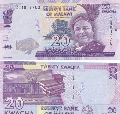 Malawi 20 Kwacha P63 #386