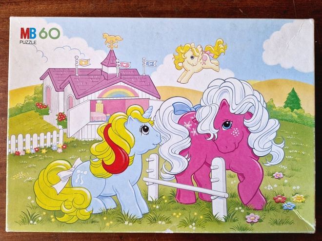 My Little Pony vintage palapeli 1987.Hasbro 3665.23