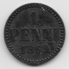 1869 1 penni typpi 1.1 kl4 - pikkukuva 1