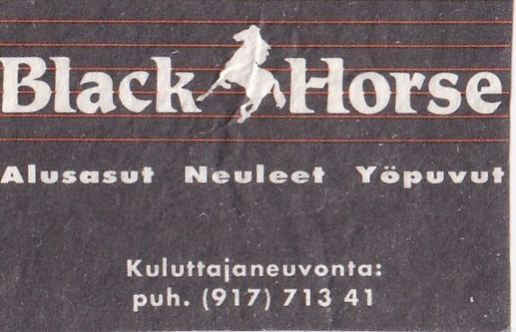 Black Horse, alusasut Neuleet Yöpuvut  . s52