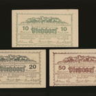 Itävalta Notgeld 10, 20, 50 Heller, Viehdorf 1920 - pikkukuva 2