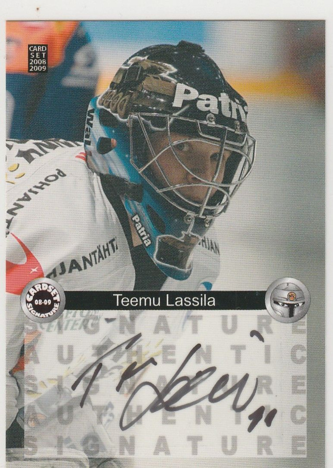 2008/09 Cardset Signature Teemu Lassila , HPK