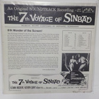 BERNARD HERRMANN - THE 7TH VOYAGE OF... OST EX-/EX- MONO LP - pikkukuva 2