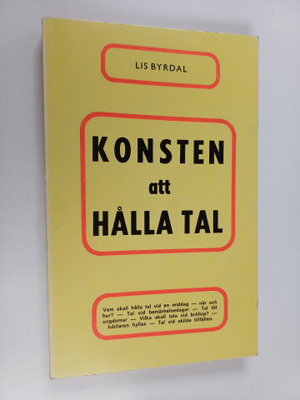 Lis Byrdal : Konsten att hålla tal