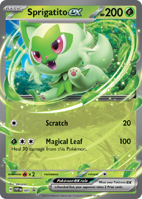 Sprigatito ex SVP 087 - Black Star Promo - NM/M