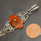 Vintage filigraani meripihka rannekoru Amber - pikkukuva 4
