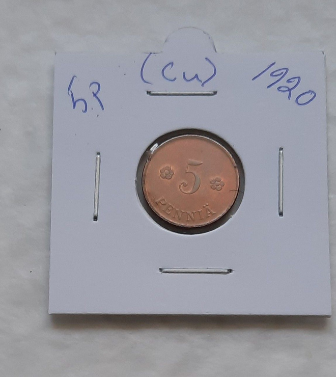 5 penniä (Cu) 1920