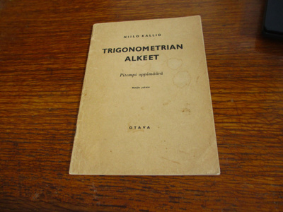 niilo kallio trigonometrian alkeet pitempi oppimäärä otava4p