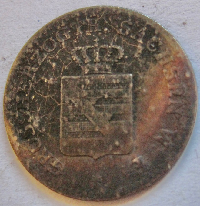 Saksa Saksi 1 SIlber Groschen 1840 A Hopeaa
